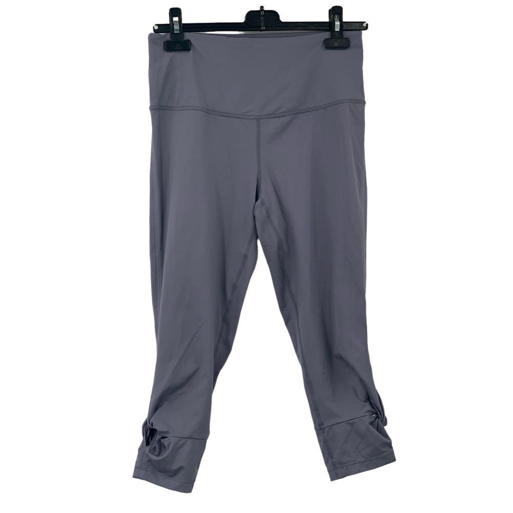 Zella Women's Capri Leggings Athletic Yoga Twist Knot Dusty Purple Size Large